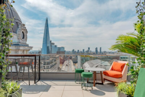View from Wagtail Rooftop Bar and Restaurant in London