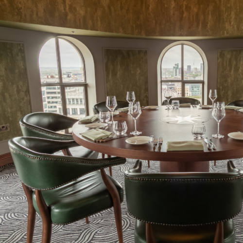 The private dining Cupola at Wagtail Rooftop Bar and Restaurant