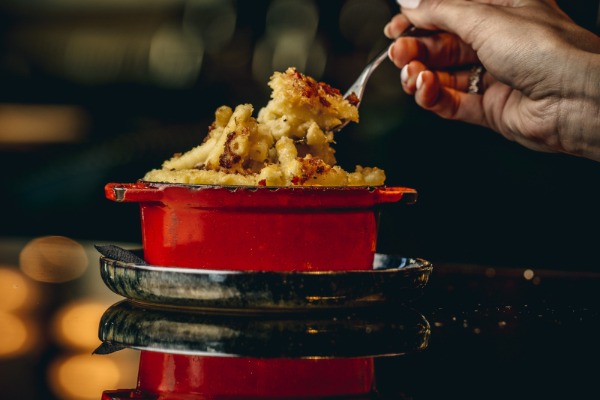Mac and Cheese at Wagtail Rooftop Bar and Restaurant in London